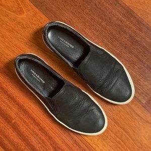 Vagabond Black Leather Slip-On Sneaker - 37